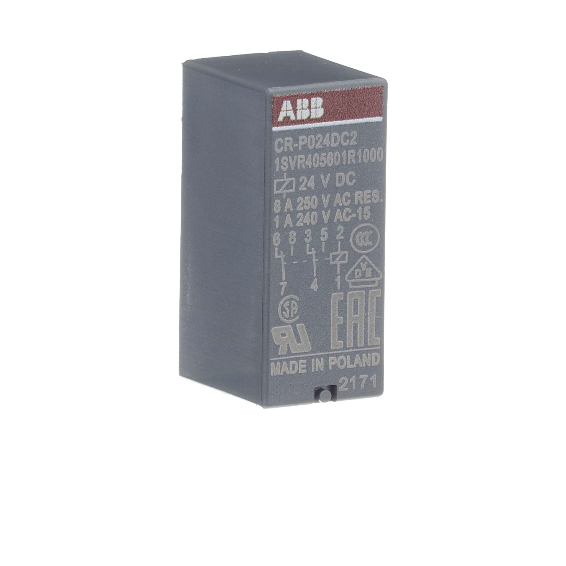 CR-P024DC2 24VDC 8A 8 PİNLİ PCB RÖLE 2NA/NK