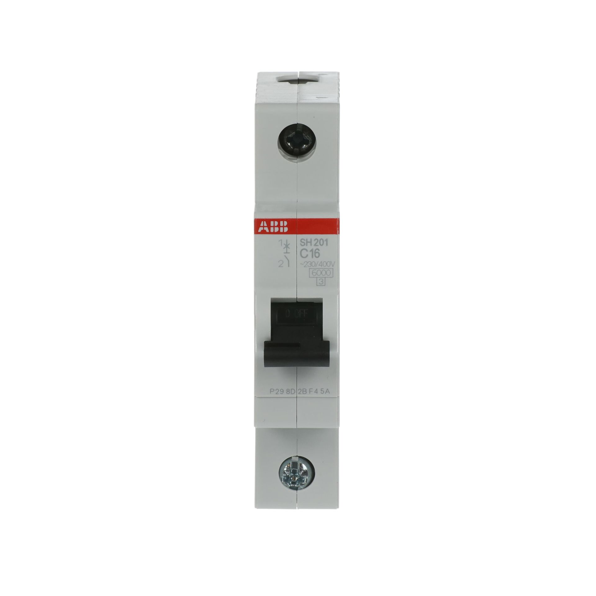 SH201-C16  1x16A C TİPİ OTOMATİK SİGORTA 6kA