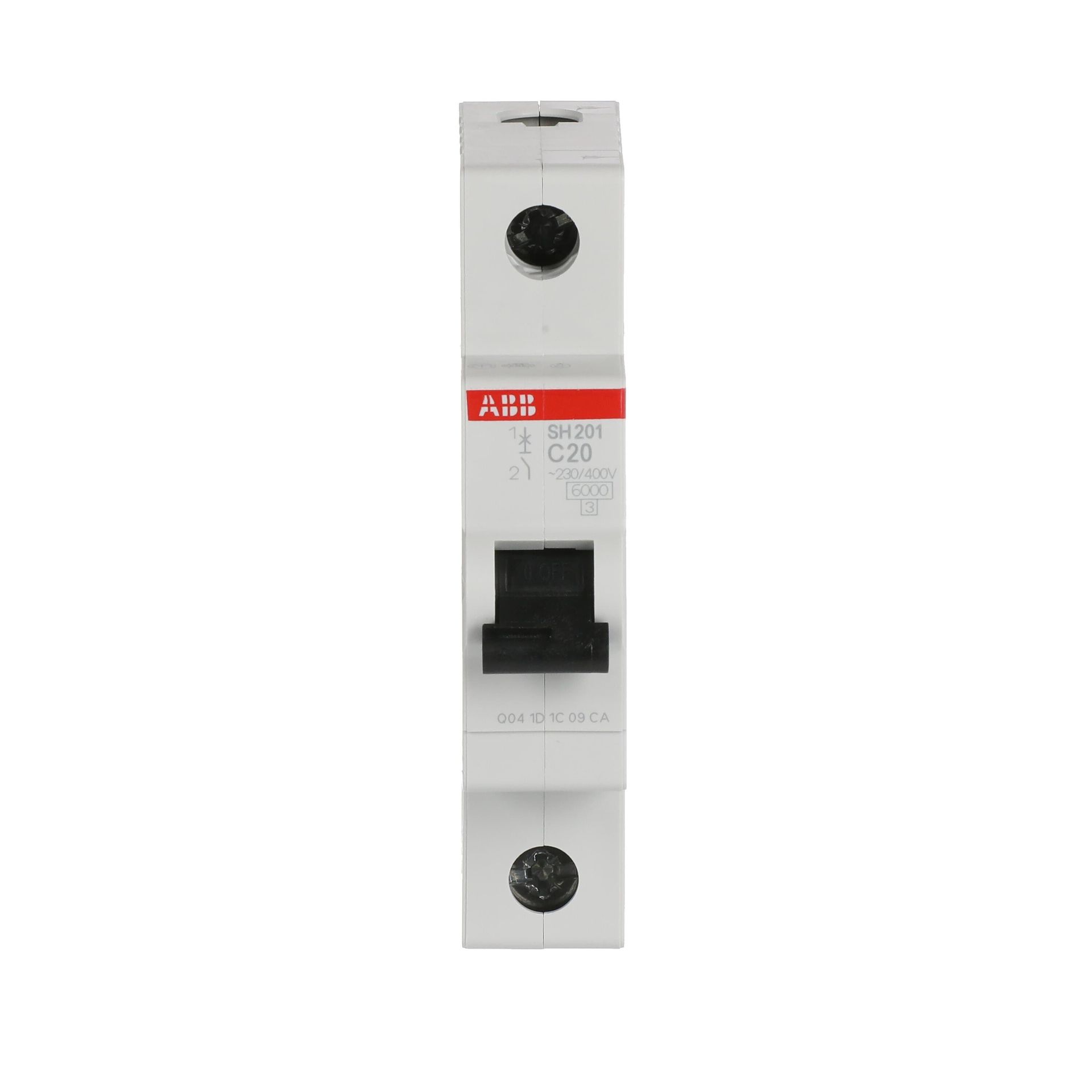 SH201-C20  1x20A C TİPİ OTOMATİK SİGORTA 6kA