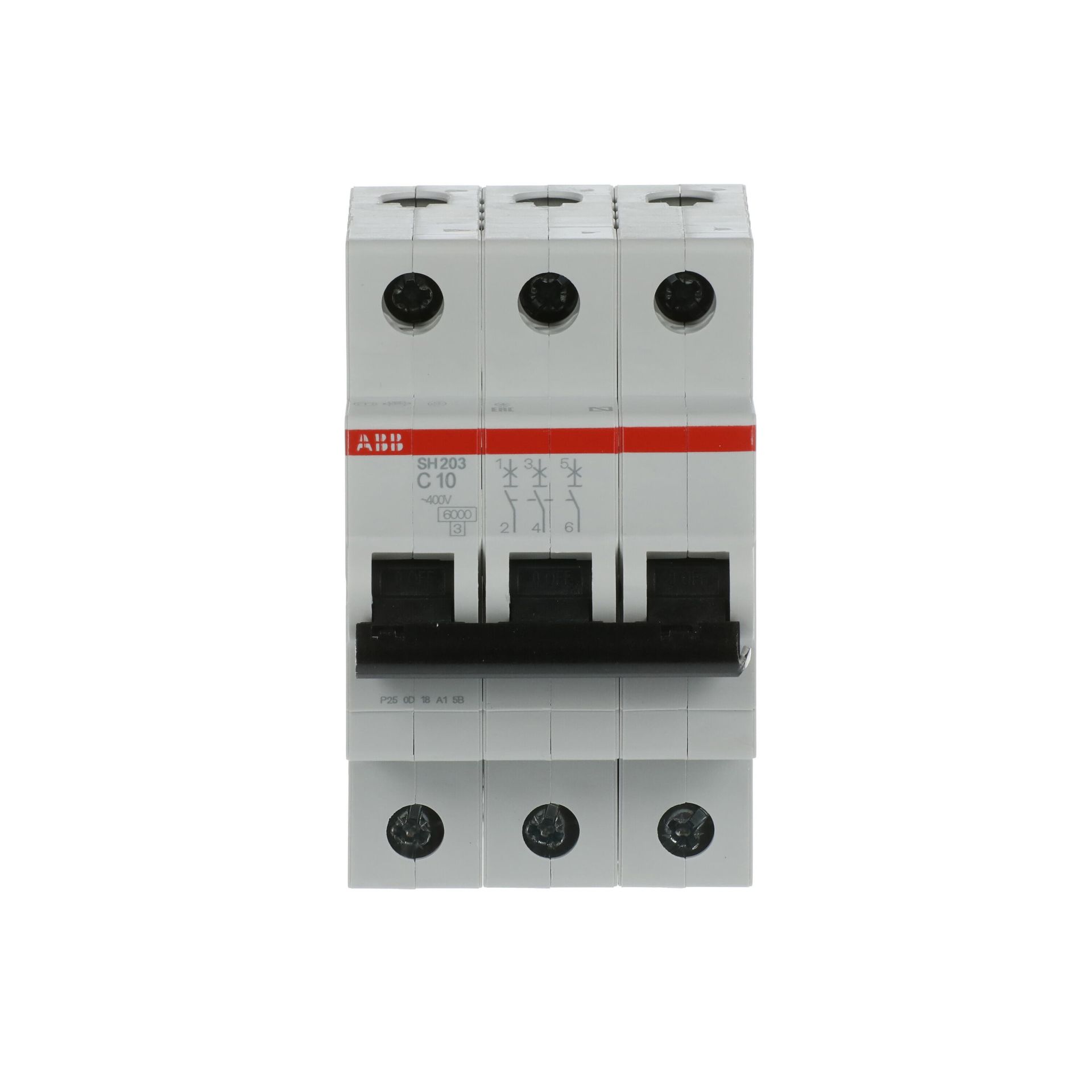 SH203-C10  3x10A C TİPİ OTOMATİK SİGORTA 6kA