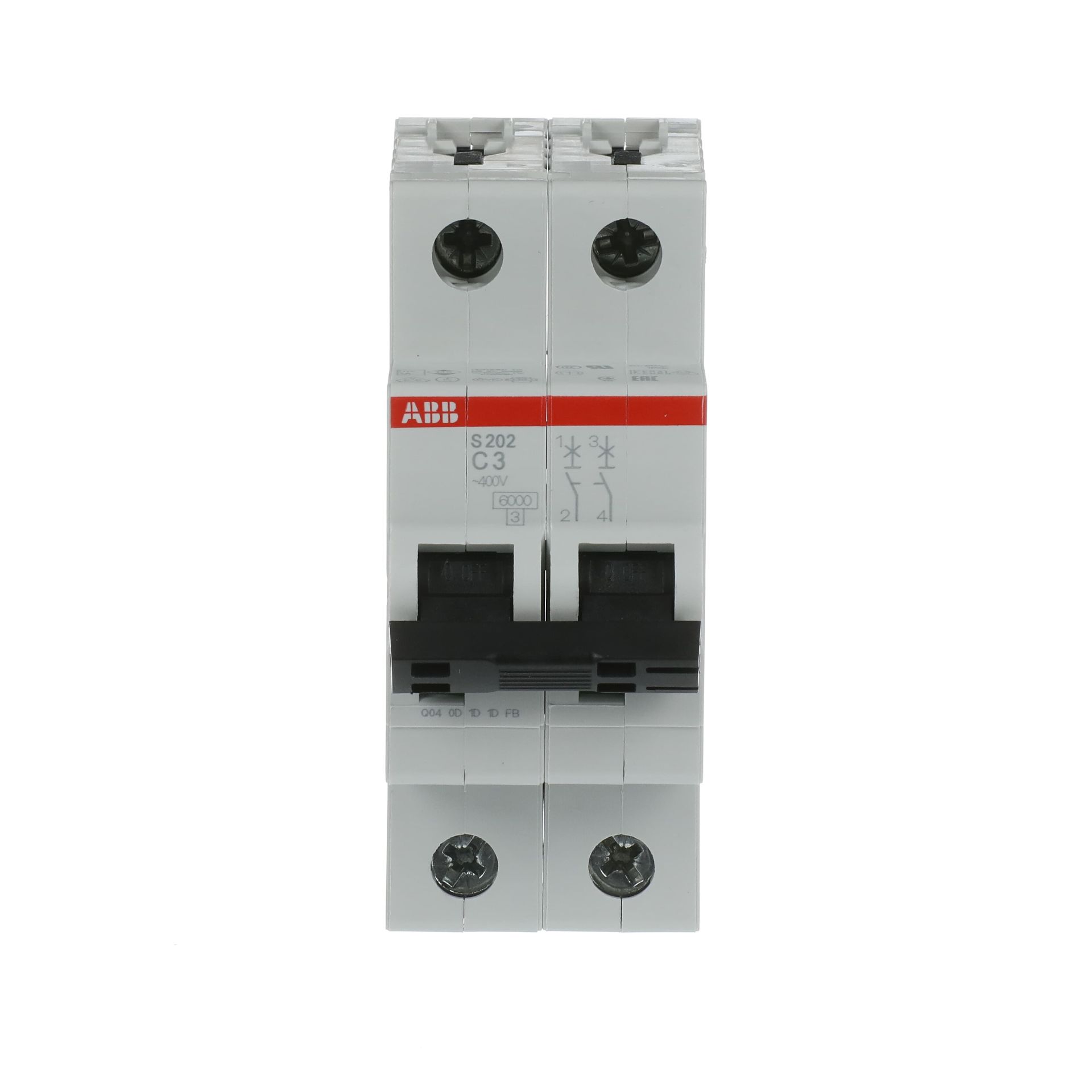 S202-C 3  2x3A C TİPİ OTOMATİK SİGORTA 6kA