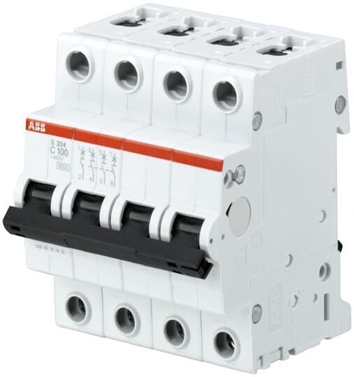 S204-C 100 4x100A C TİPİ OTOMATİK SİGORTA 6kA