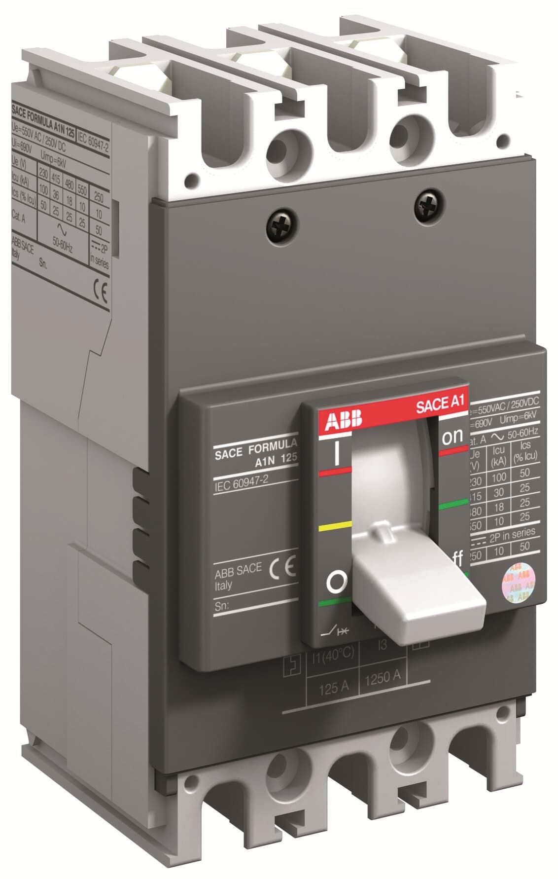 A1N  125A  SABİT TİP FORMULA ŞALTER  30kA