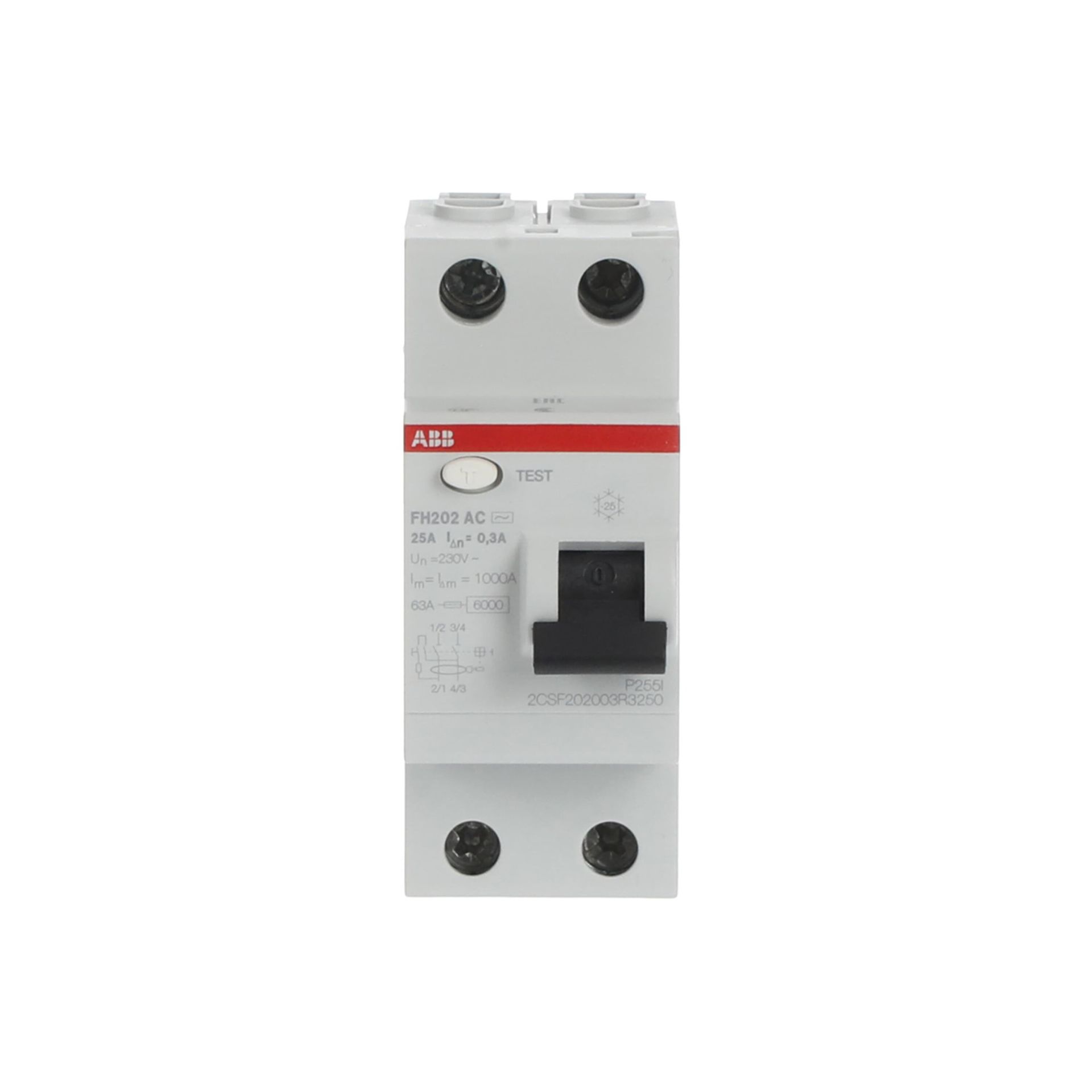 FH202 AC-25/0.3  2x25A 300mA KAÇAK AKIM RÖLESİ