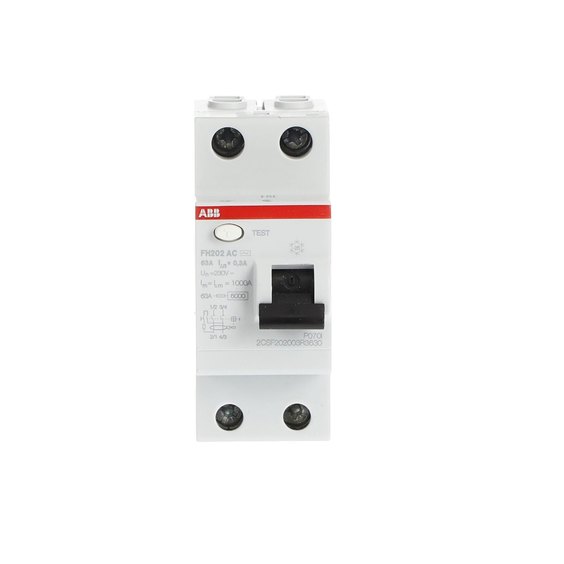 FH202 AC-63/0.3  2x63A 300mA KAÇAK AKIM RÖLESİ